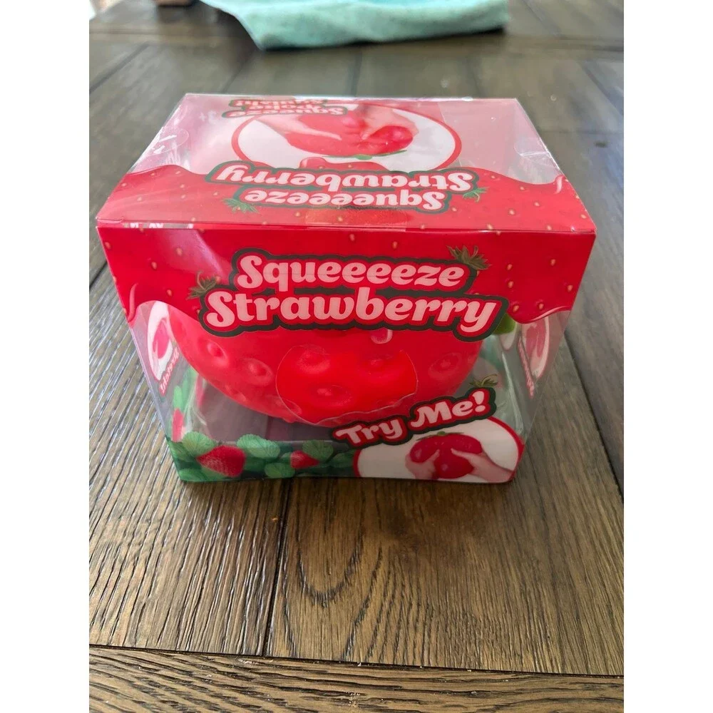 Jumbo Squeeze Strawberry Squishy Toy New sunny days